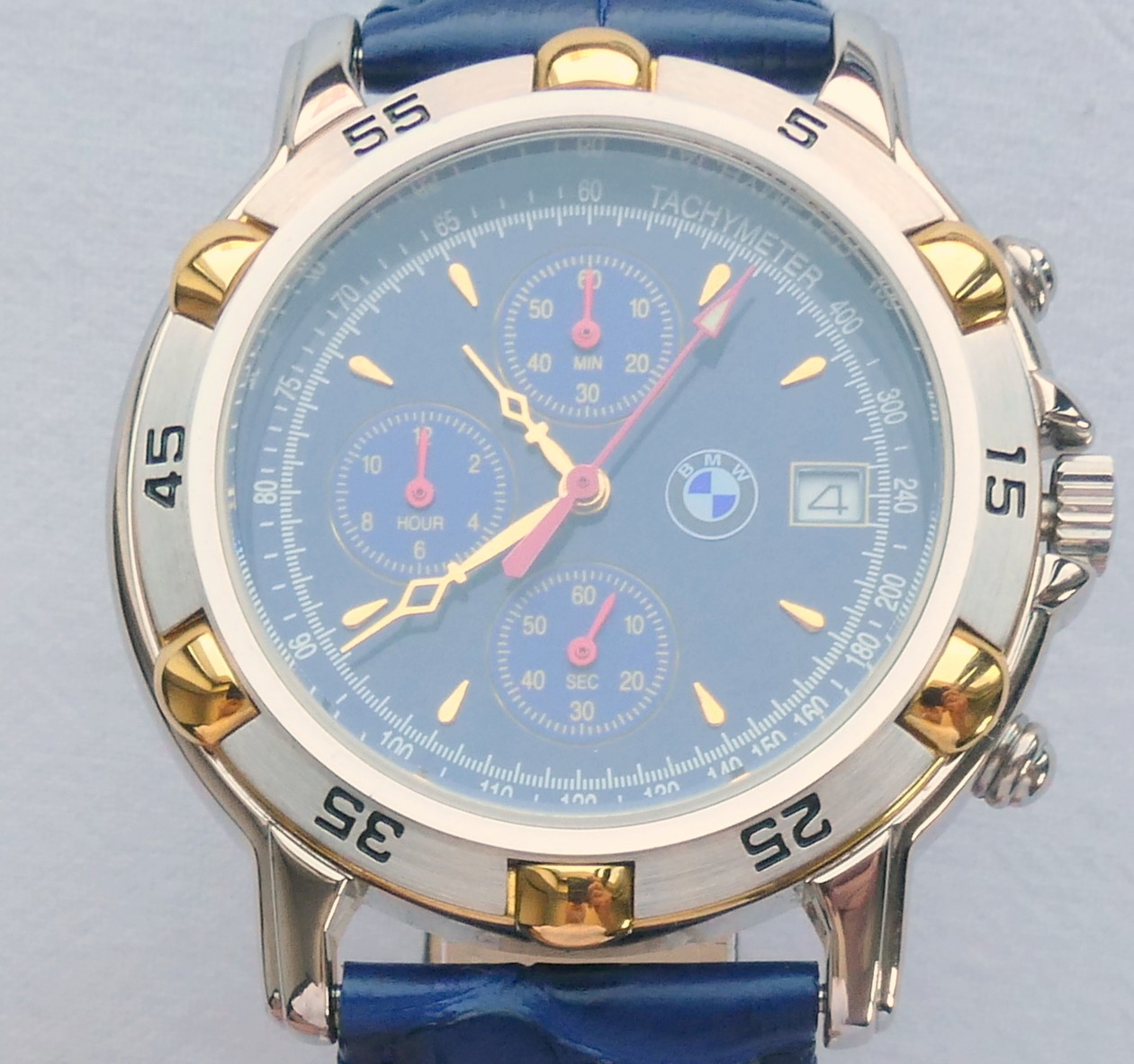 BMW Classic Retro Sport Car Accessory Design Made in Germany Watch Chronograph