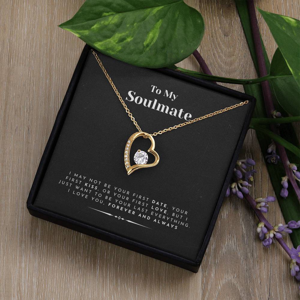 To My Soulmate Pendant Necklace Gift for Women Luxury Wife Girlfriend Jewellery