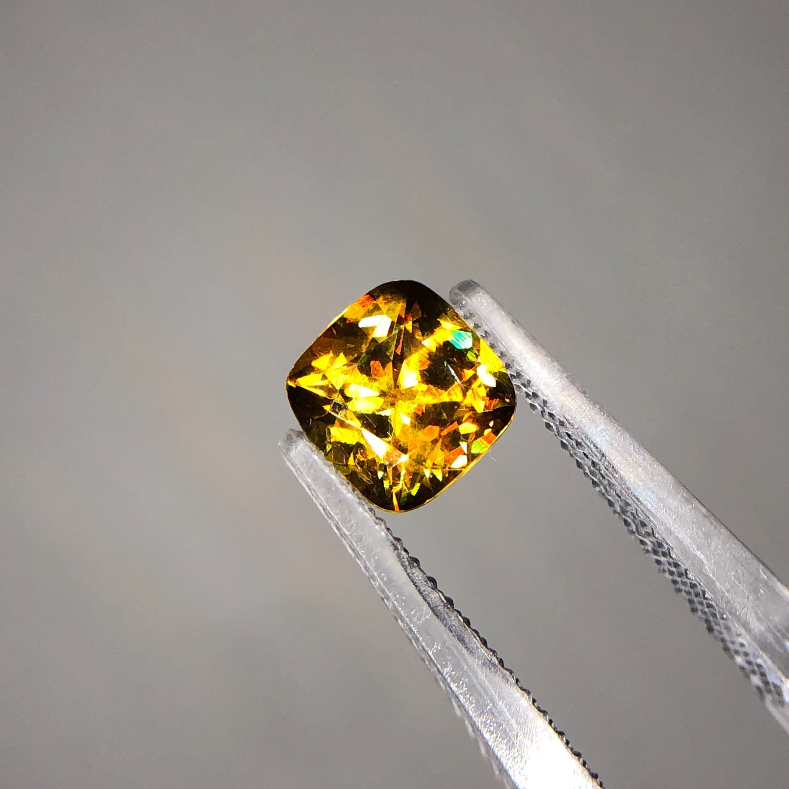 1.45 Ct Natural Full Fire Sphene Titanite | Cushion Cut Gemstone | For Jewelry
