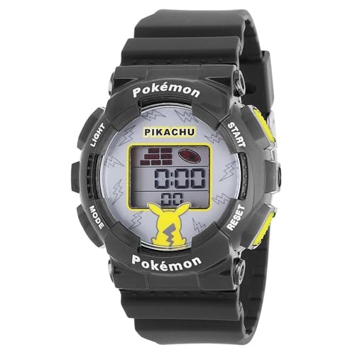 J-AXIS Pokemon Digital Watch CP3A0002-BK Black EL Light Japan New