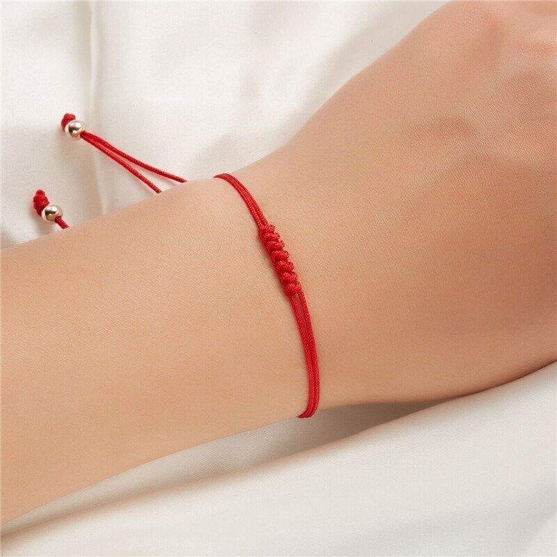 Kabbalah Amulet String bracelet 2pcs Lucky Red Gifts Hot Protection Rope 7 Knots