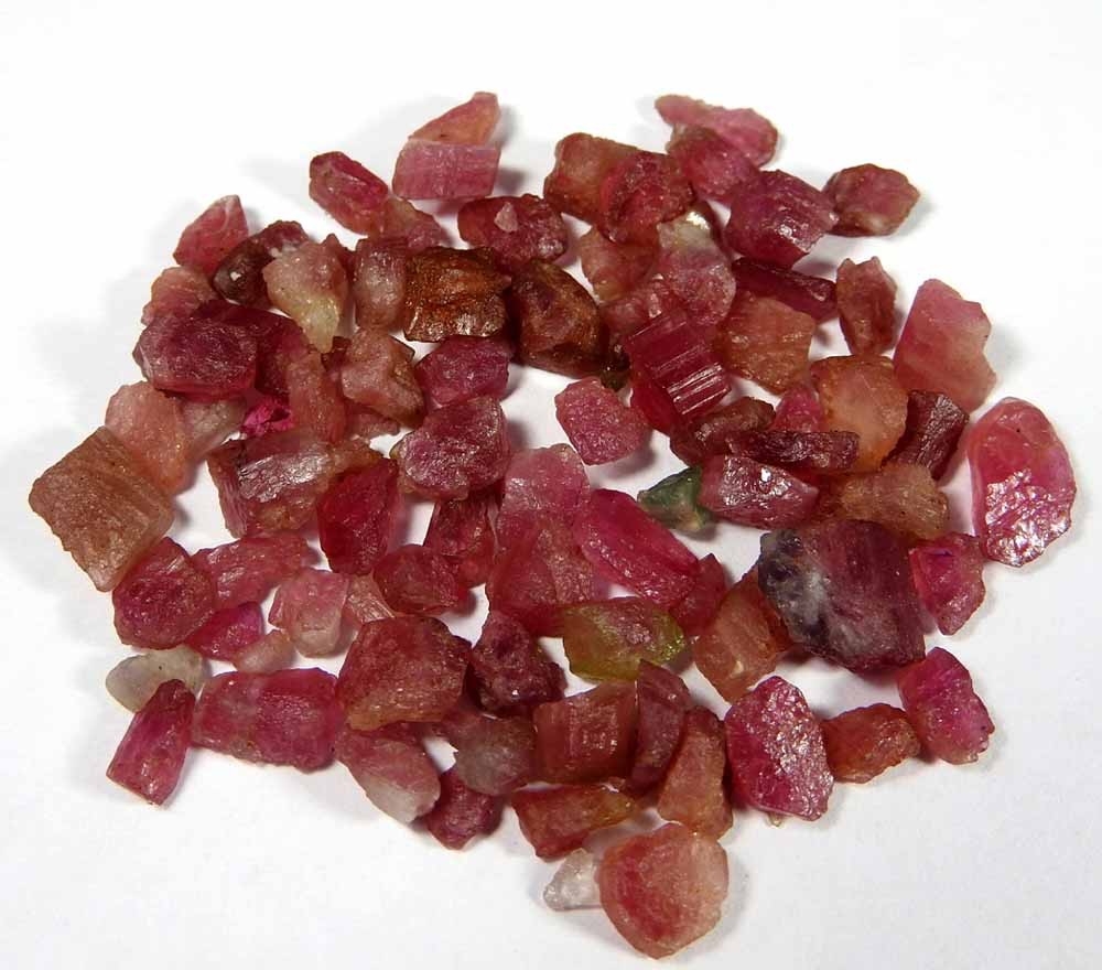 77.30Cts100%Natural Pink Tourmaline Small Rough lot Loose Gemstone
