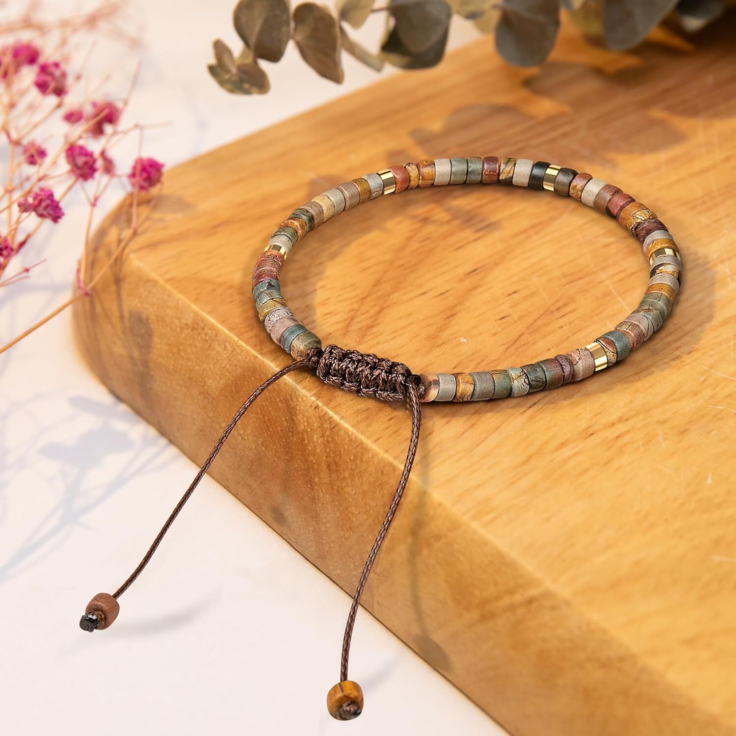 Natural Stone Bracelet for Women Girls, Healing Bracelet to My Mom Daughter