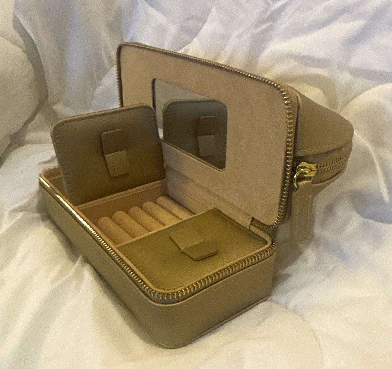 Brouk & Co Abby Travel Organizer Beige/Gold