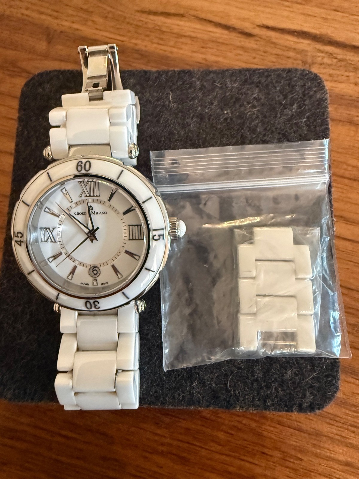 Giorgio Milano White Ceramic Watch – Model 919CWST01