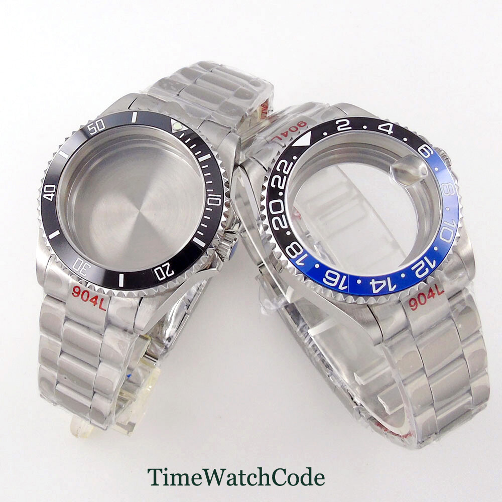 38mm/40mm 316L Watch Case Fit NH35A NH36A ETA 2824 PT5000 ST 2130 Sapphire Glass