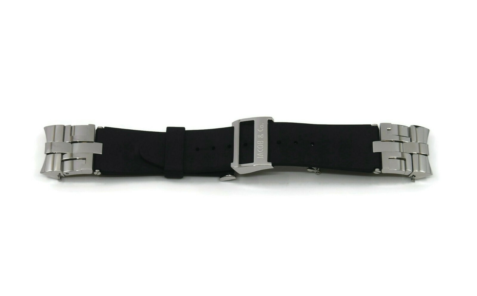 Jacob & Co OEM Black Rubber Strap 22mm