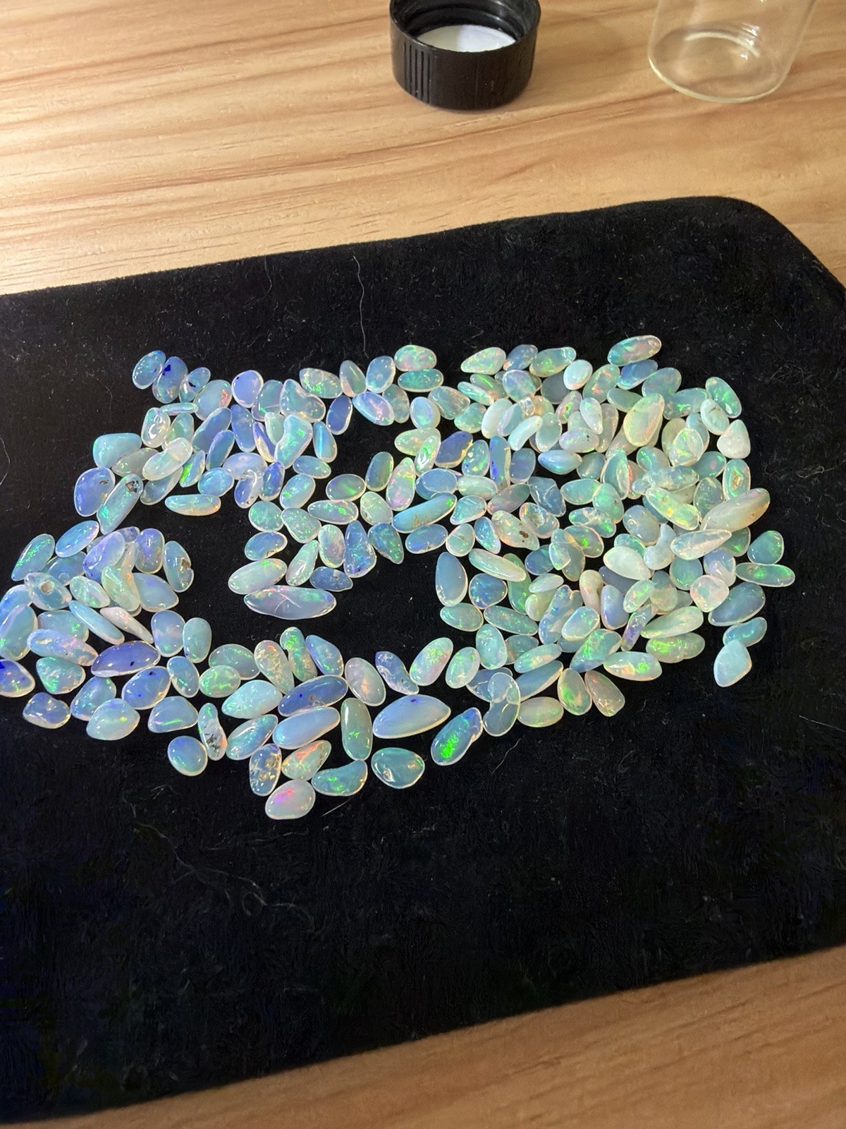 50 Carat Lot Natural Ethiopian Welo Opal Chips – Vibrant Multicolor Fire Play –