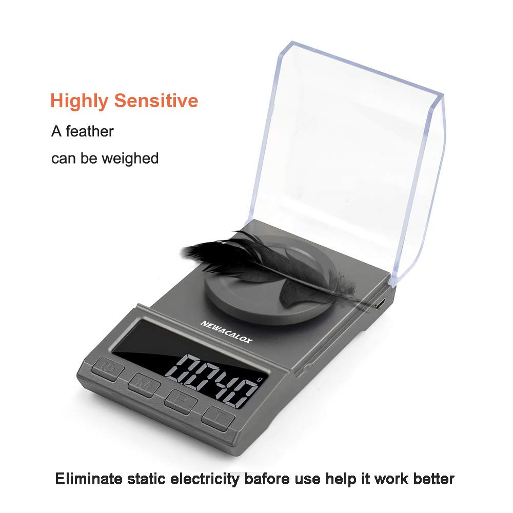 Digital Milligram Scale, 100G X 0.001G Reloading High Precision Jewelry Scale,P