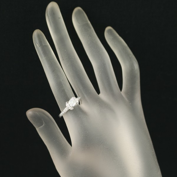 Auth Tiffany&Co. Ring Diamond 0.50ct F VVS2 EX Solitaire US6-6.25 Pt 950