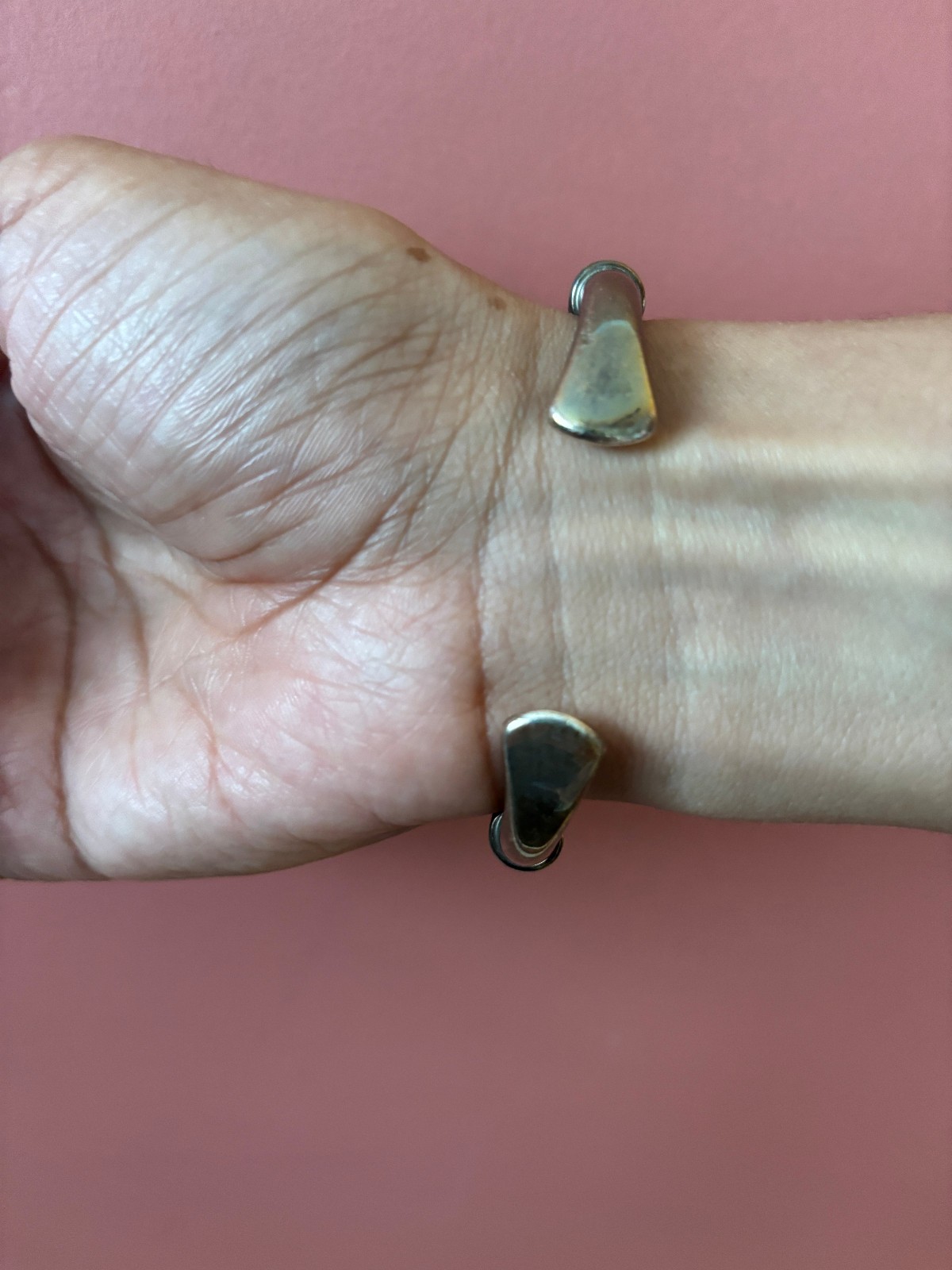 Albert Lee hand fabricated Sterling Silver with Sugilite bracelet