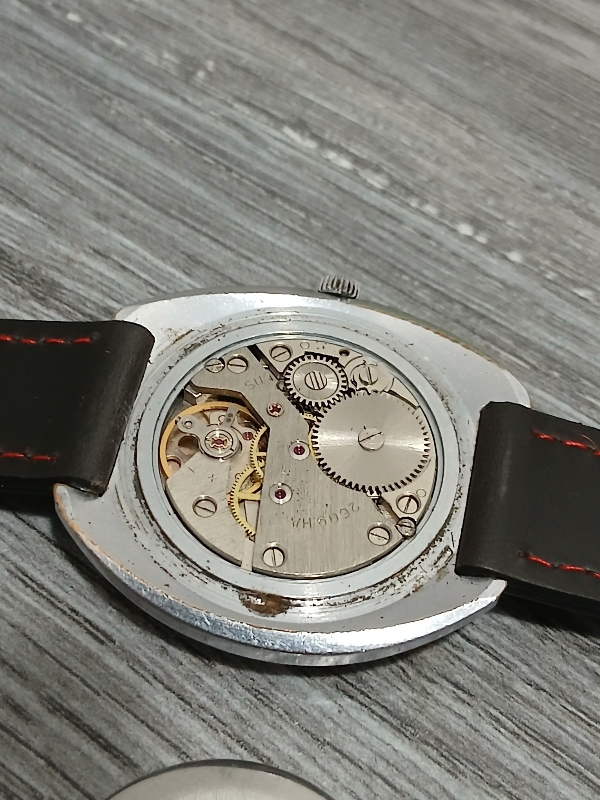 Rare wrist watch RAKETA Perestroika (working),Watchman,SSSR.