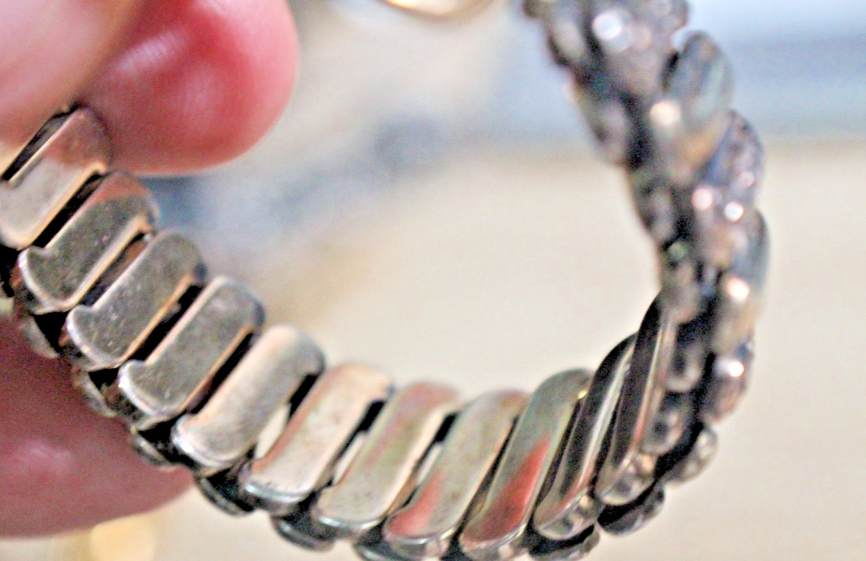 Wonderful L.S. Co Lustern 12k Gold Filled On Sterling Expansion Women Bracelet