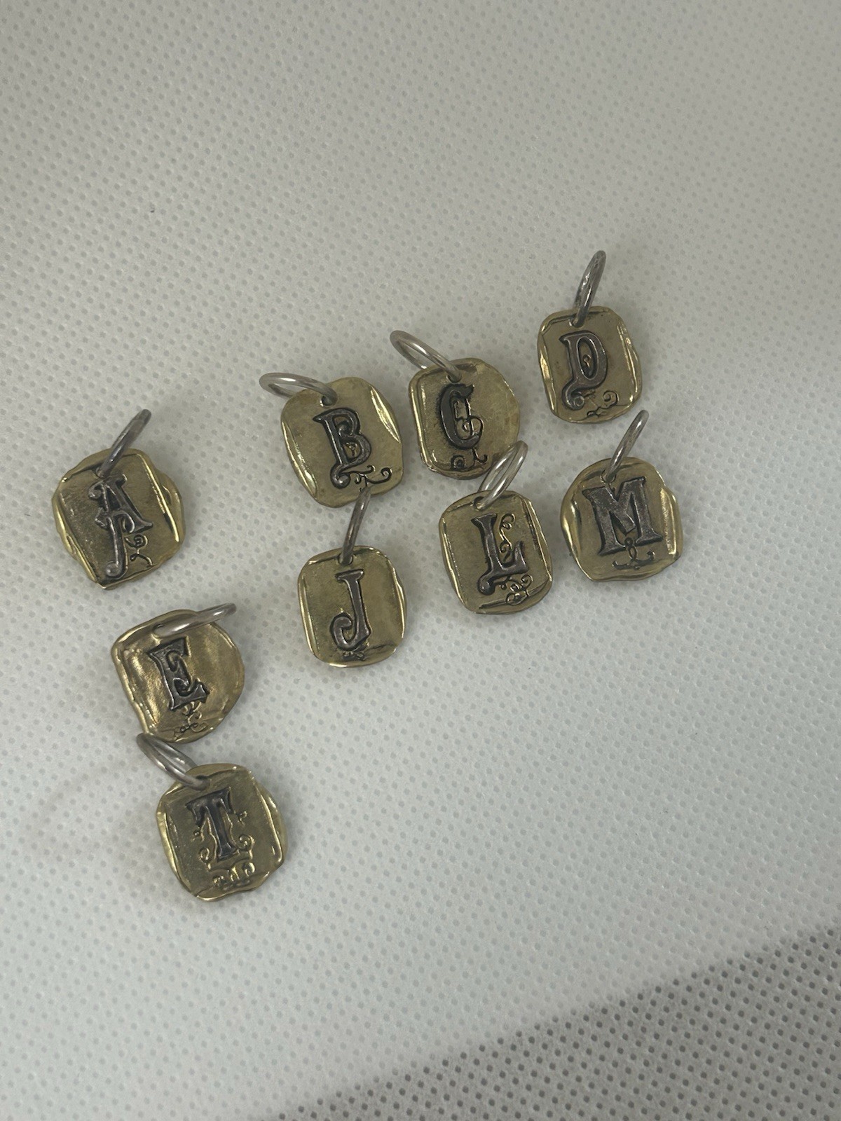 Beautiful Waxing Poetic “Letters” Insignia Pendant / Charm
