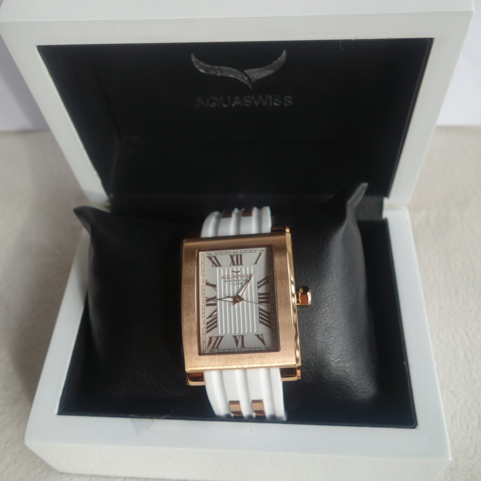 Aquaswiss MENS WATCH Tang Skeleton white and rose gold NEW