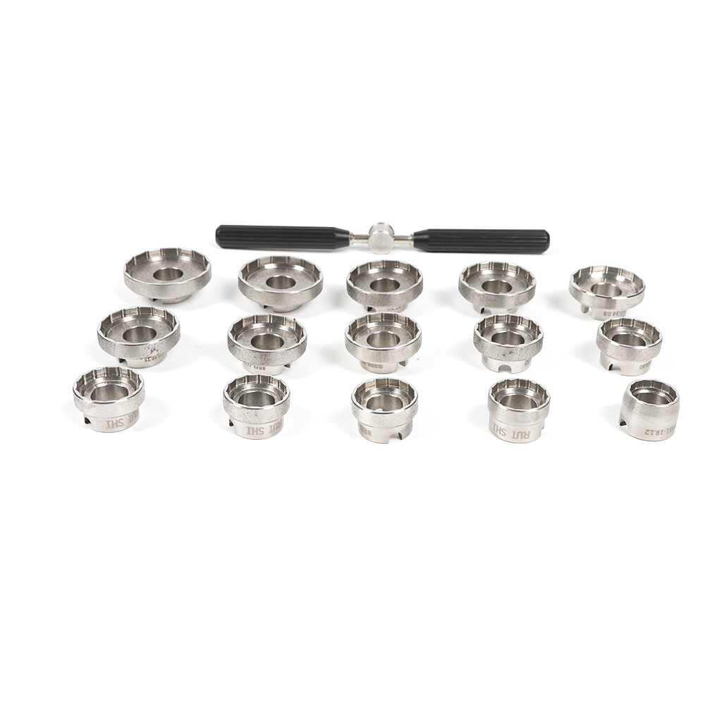 15 Dies Watch Back Case Opener Die Fit Breitling Removal Tool Opener Kit USA