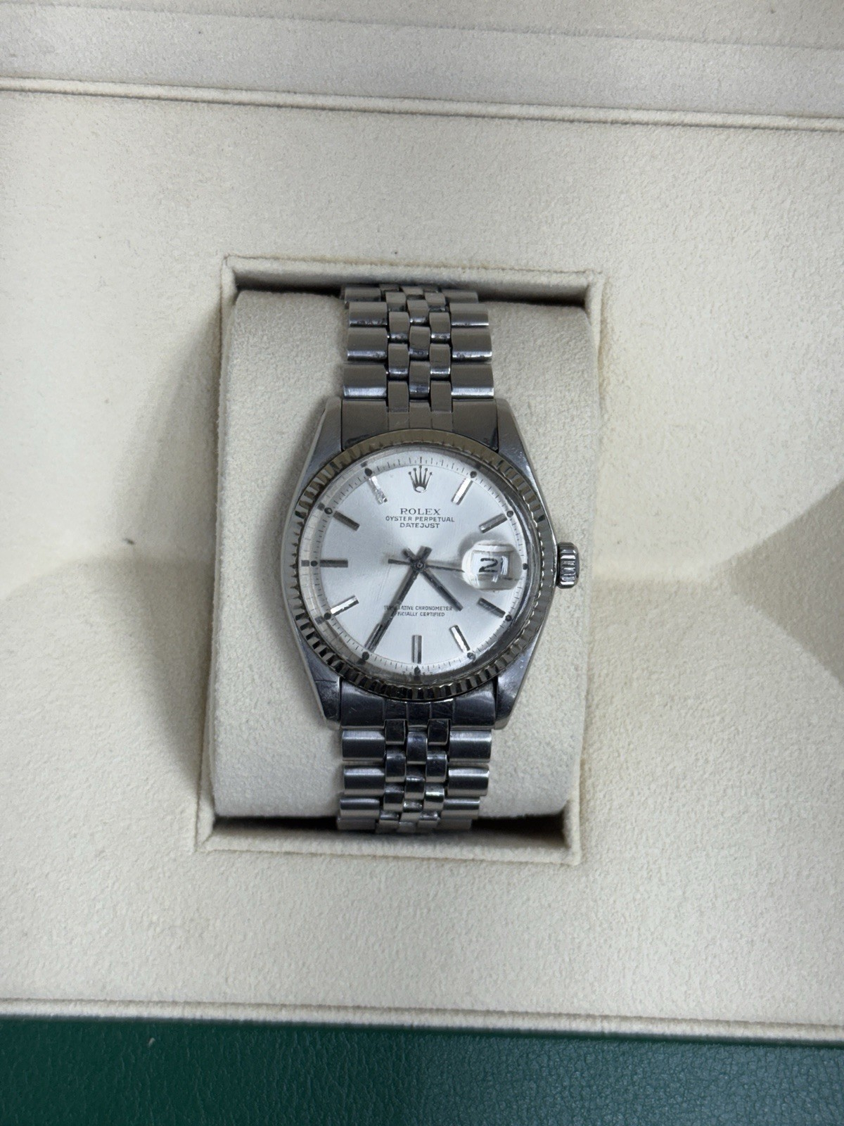 Rolex Datejust 1601 Silver Jubilee Bracelet with Silver Bezel “WATCH ONLY”