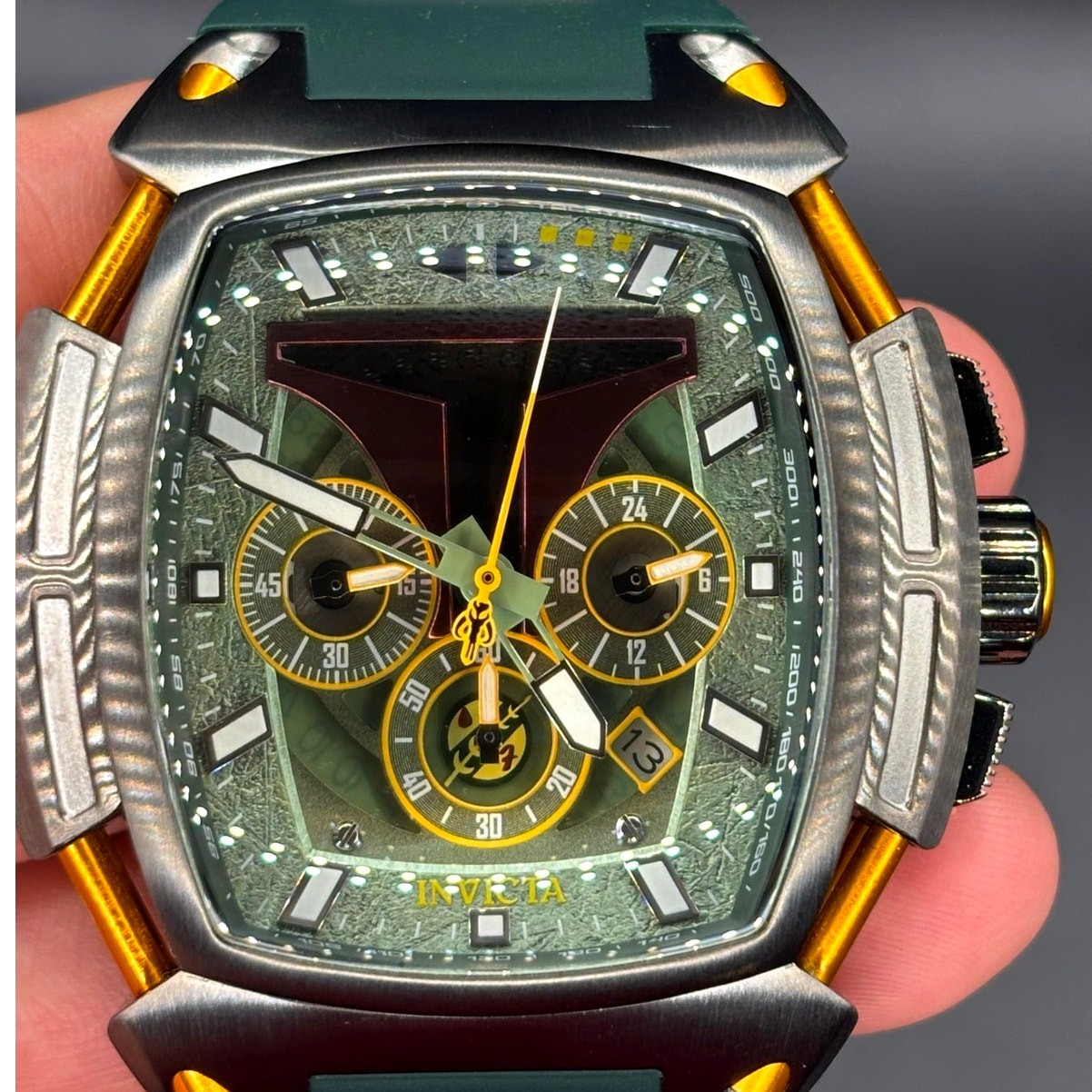 Invicta Star Wars Boba Fett Diablo 37435 LE Chronograph 53mm Watch NIB
