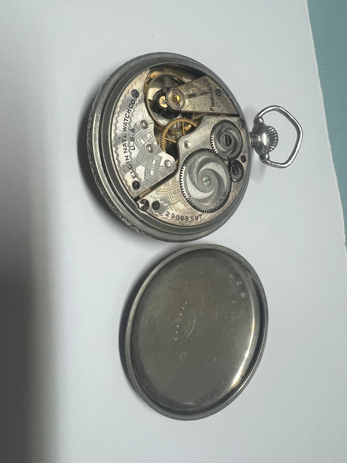 56. Elgin Y1926 pocket watch G 291model 7 Class 110 running