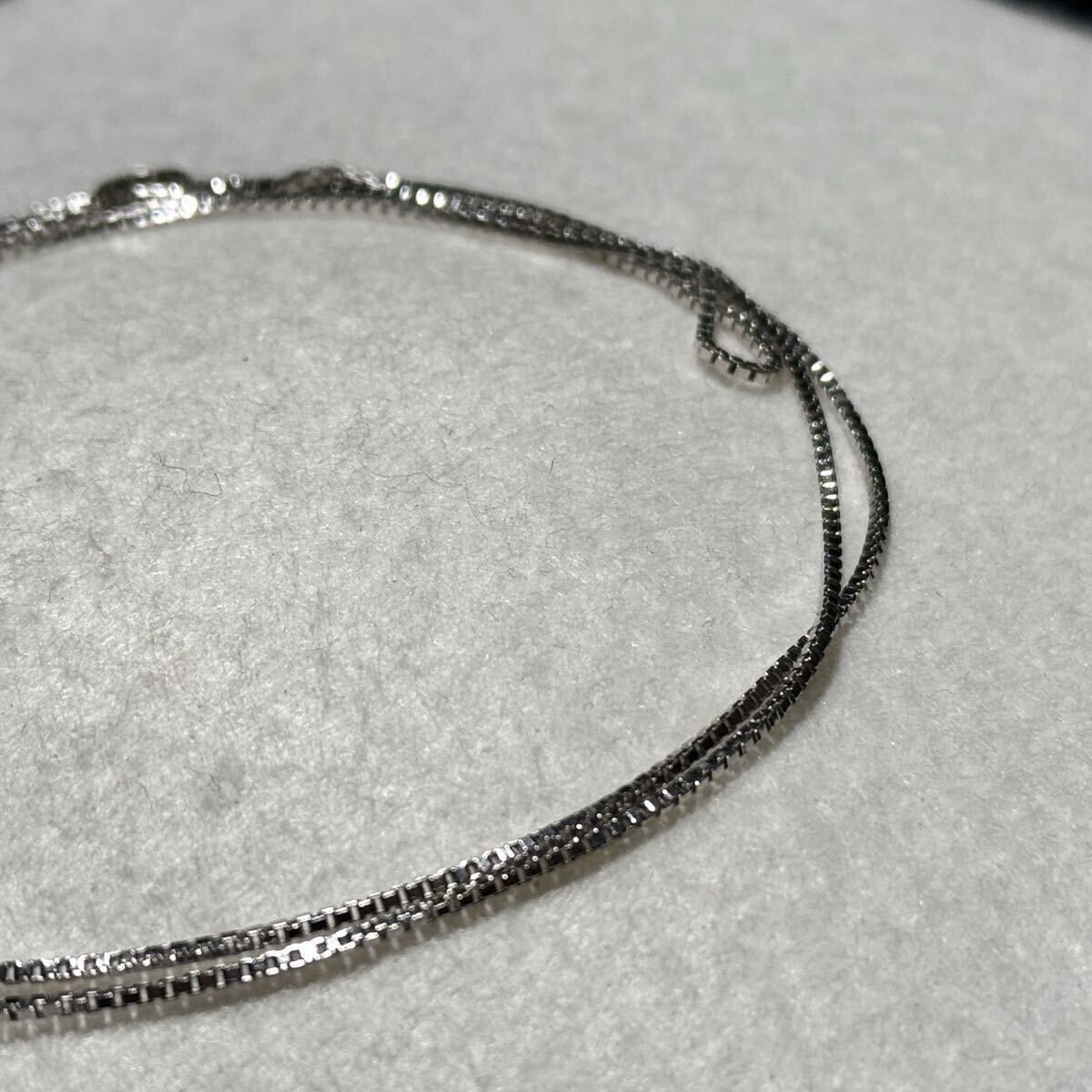 misty Real pearl necklace lariat 6.40-6.50mm 92cm Silver clasp From Japan