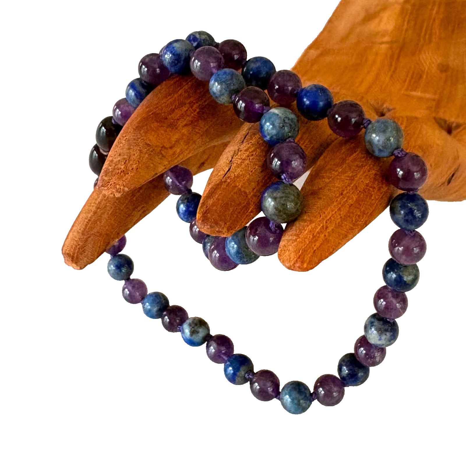 Baltic Essentials ADHD “AMETHYST- LAPIS LAZULI” Necklace 14″ Age 5-12 Years.