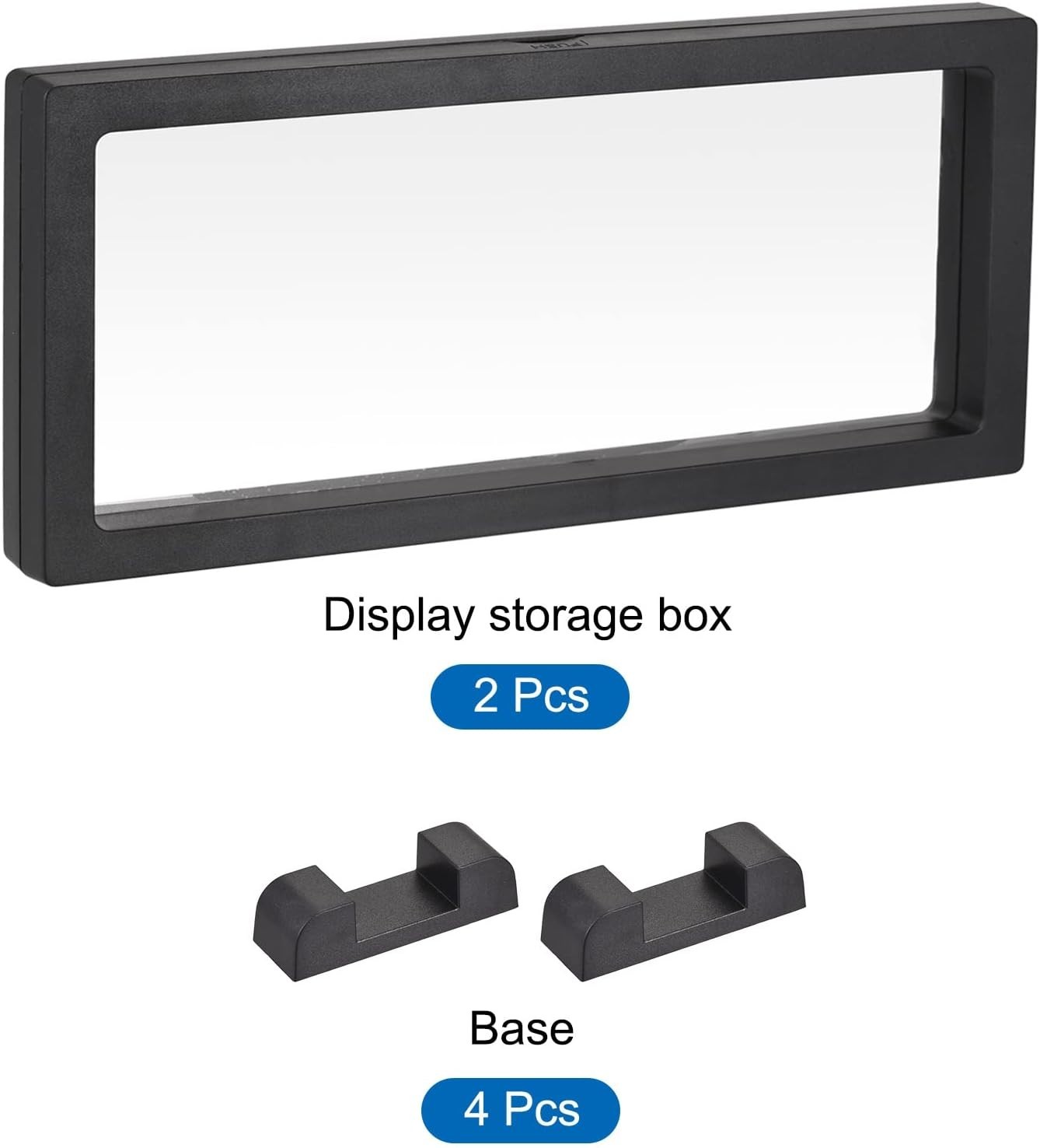 Floating Frame Holder for Rings, Necklaces, and Coins, 11.81 x 4.33 Inches
