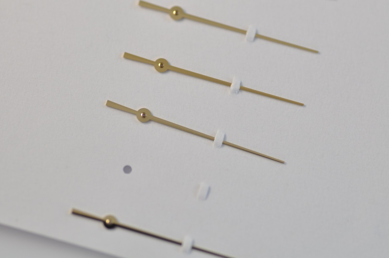 Omega Watch Hand cal. movement 1108 1109 1110 1111 1120 hole 0.25mm yellow gold