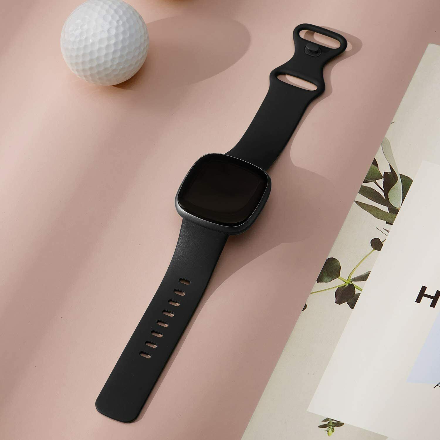 For Fitbit Versa 3/4/Sense Silicone Strap Wristband Replacement Watch Band Sport