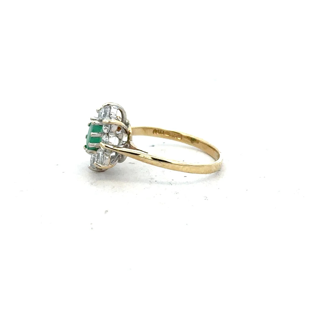 9ct yellow gold ring size J (sh25937b)