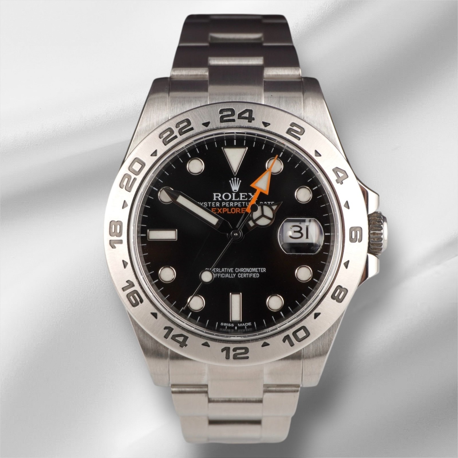 Rolex 42mm Explorer II Black Dial Automatic Stainless Steel Men’s Watch 216570