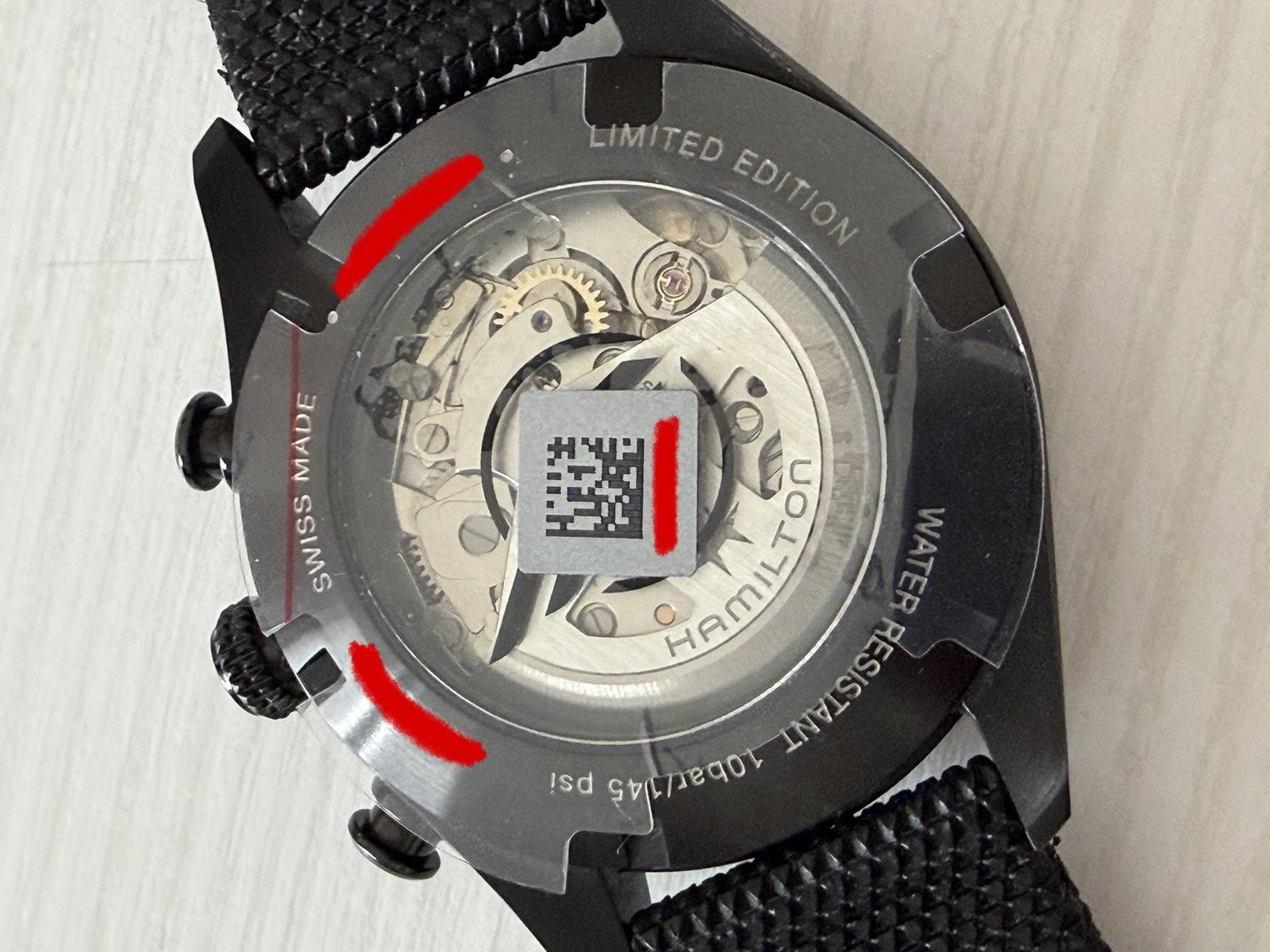 HAMILTON X Resident Evil Khaki Field Auto chrono Watch Limited Edition H71636330