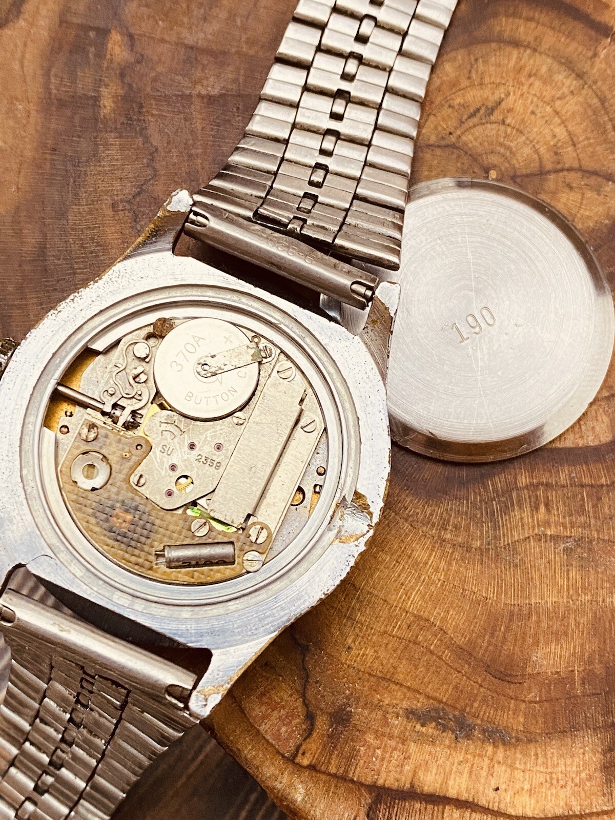 Watch Raketa 2359 Real Moon Phase Calendar watch vintage quartz mens #6458