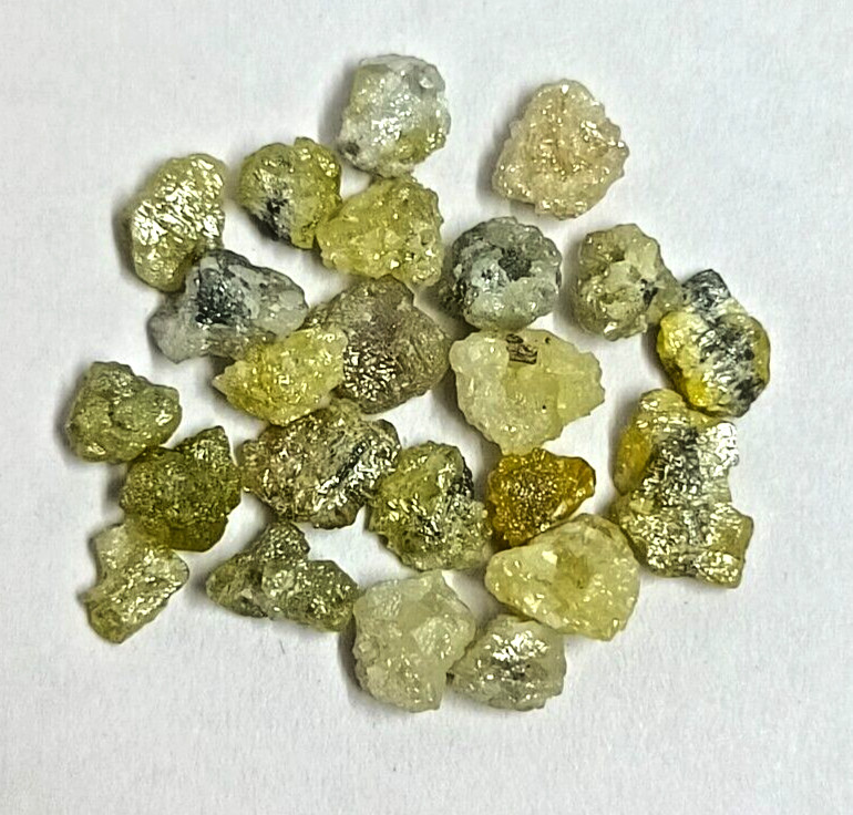 5.00 Ct Natural Silver Uncut Rough Diamonds | 3.00 to 4.00 mm Loose Diamond Lot