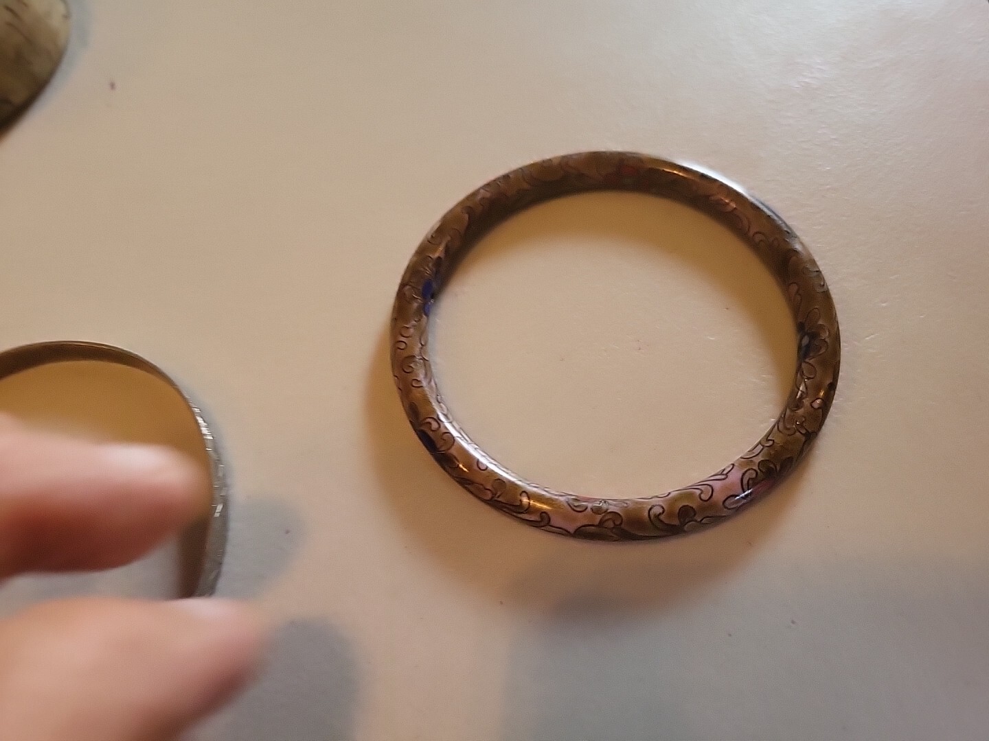 3 Ladies Bangles. Metal. Used. 2.8 In. Diameter, 8.8 In Circumference