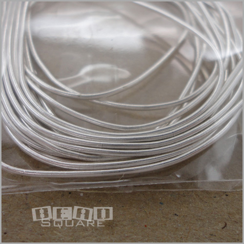 Silver Plated French Wire Bullion Thread Cord Cover Protector Total 70″ (5’10”)