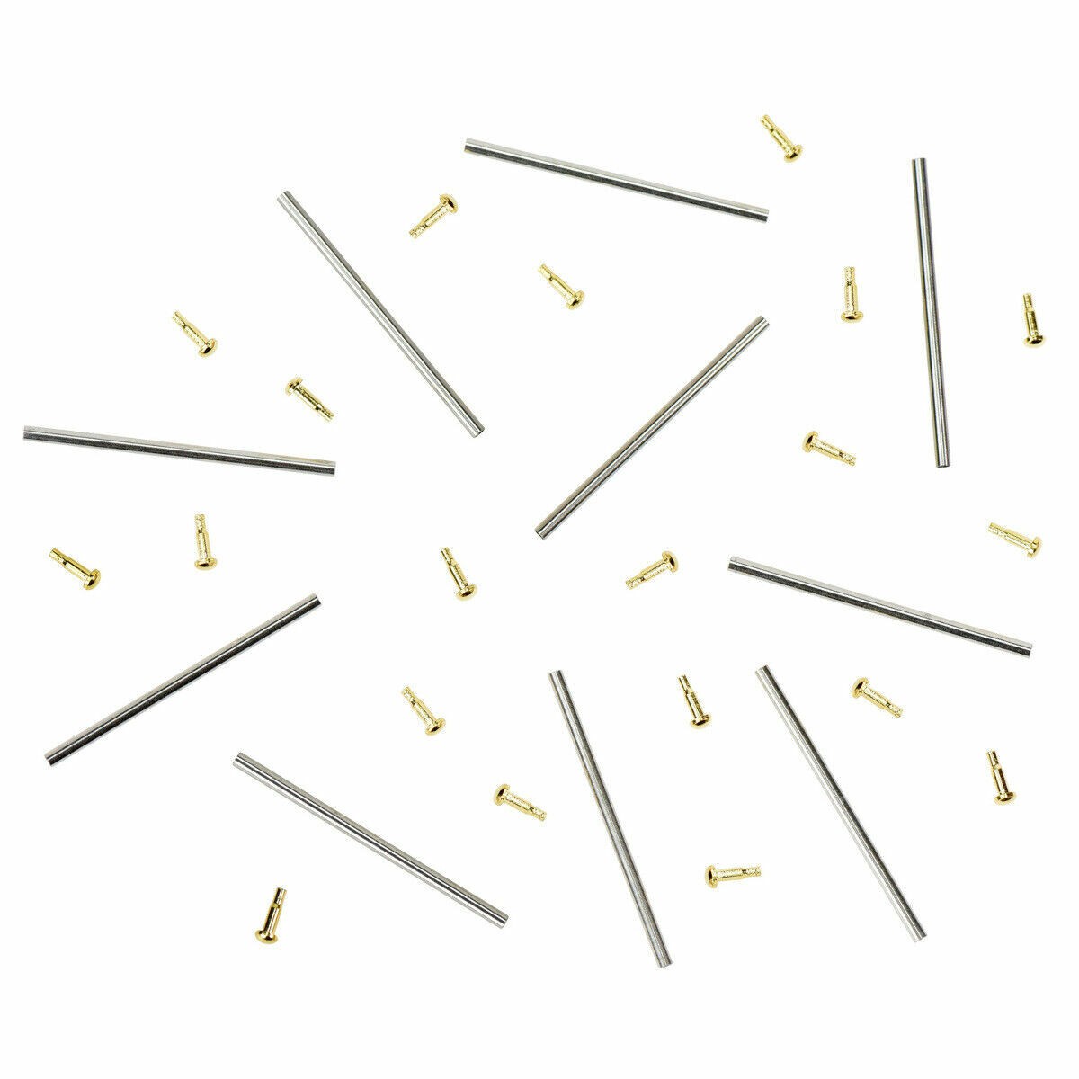 10 SET 18MM TUBE FRICTION PIN FIX ROLEX REGULAR FLIP LOCK WATCH BAND CLASP GOLD