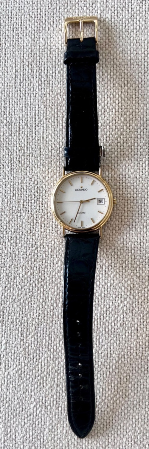 Movado Museum 87-A4-885M Working New Battery