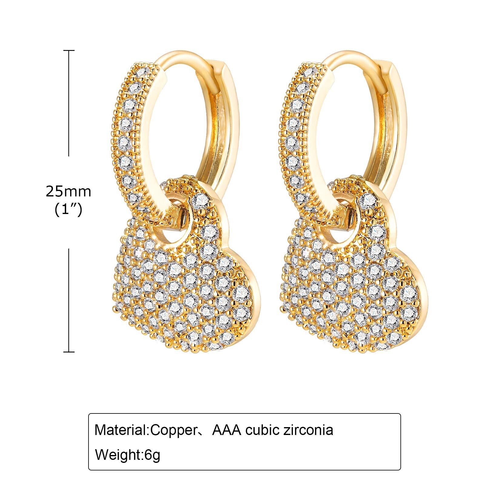 14K Plated Gold Hoop Earrings for Women,Fashion Jewelry Gifts Daily Wear 1 pair