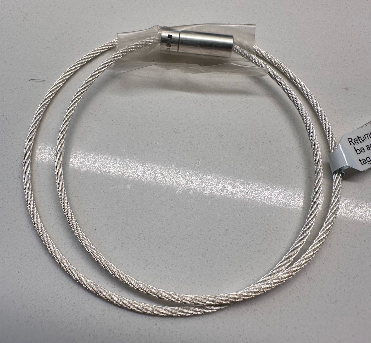 NEW Le Gramme Sterling Silver Double Wrap Cable Bracelet 9g FREE Shipping