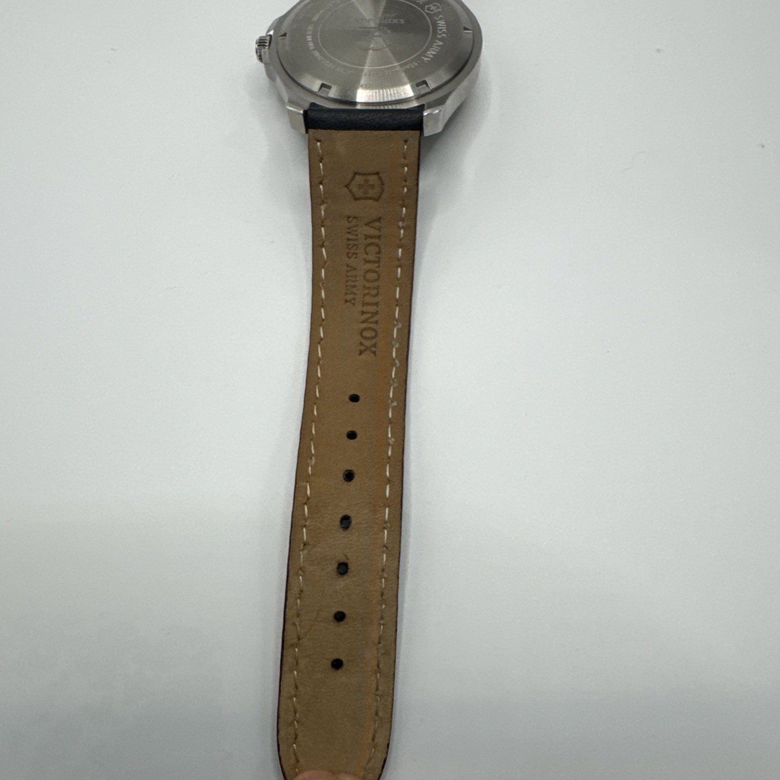 Victorinox Swiss Army Garrison Elegance Leather Strap Watch, Boxed – See Details