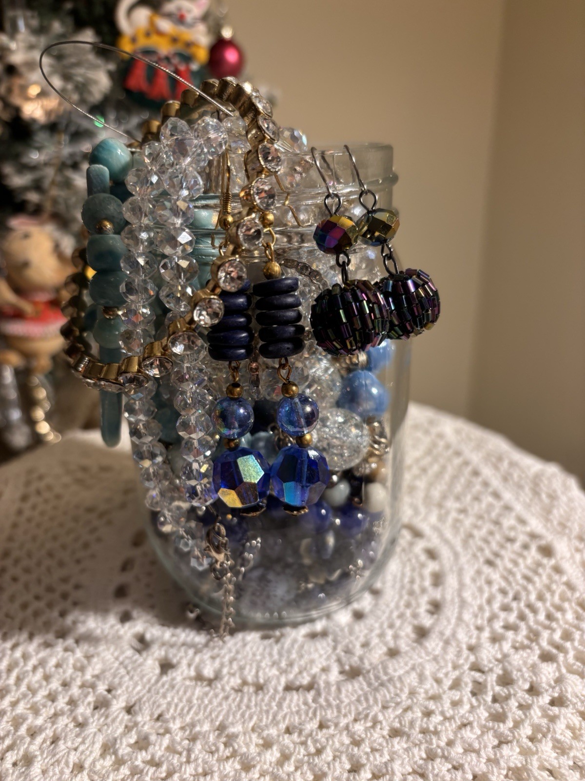 Beautiful Blues Mystery Jar Vintage To New Pieces