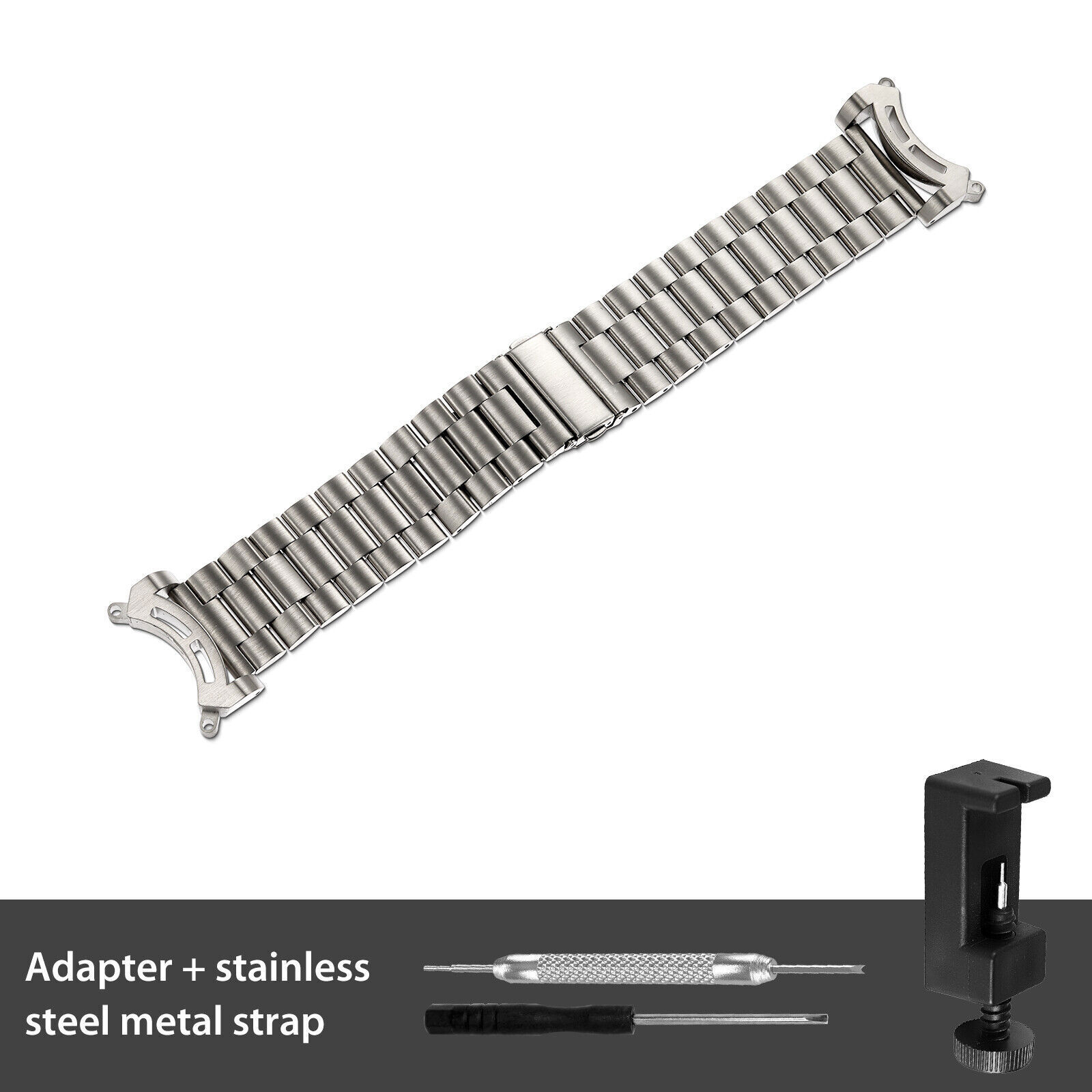 Silver Metal Adapters 24mm Bands for Citizen Eco-Drive Promaster BJ8050