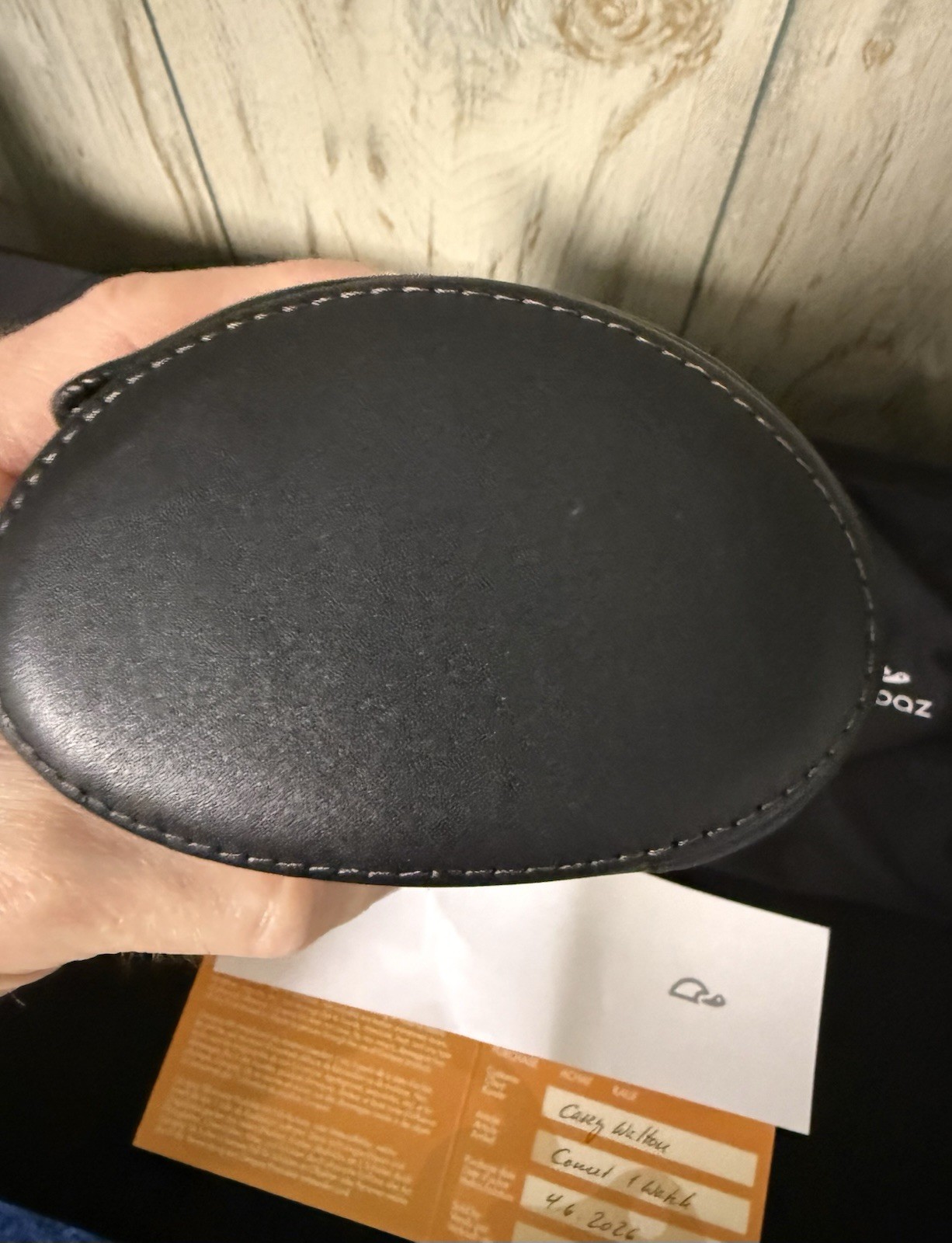 CARAPAZ – TRAVEL & STORAGE LEATHER WATCH BOX FOR 1WATCH – BLACK / ANTHRACITE