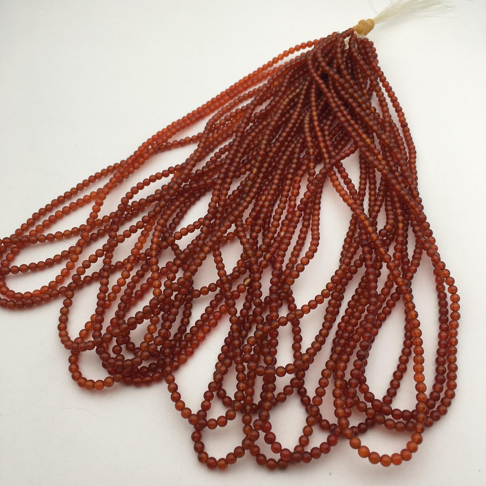 Carnelian Smooth Round Gemstone Beads 3mm Approx 15.5″ Strand