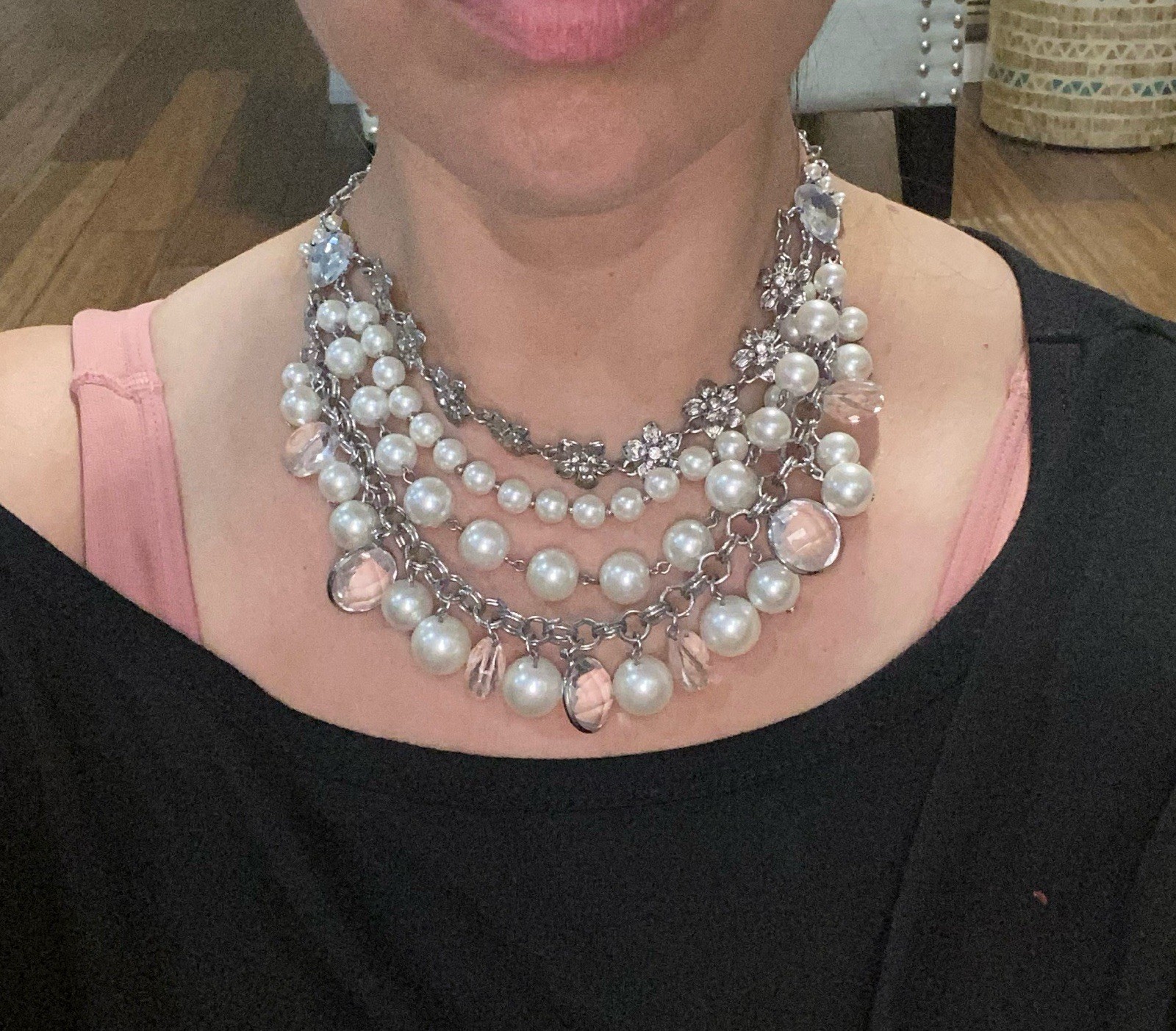 White House Black Market Costume Necklace Lot Of 3 WHBM