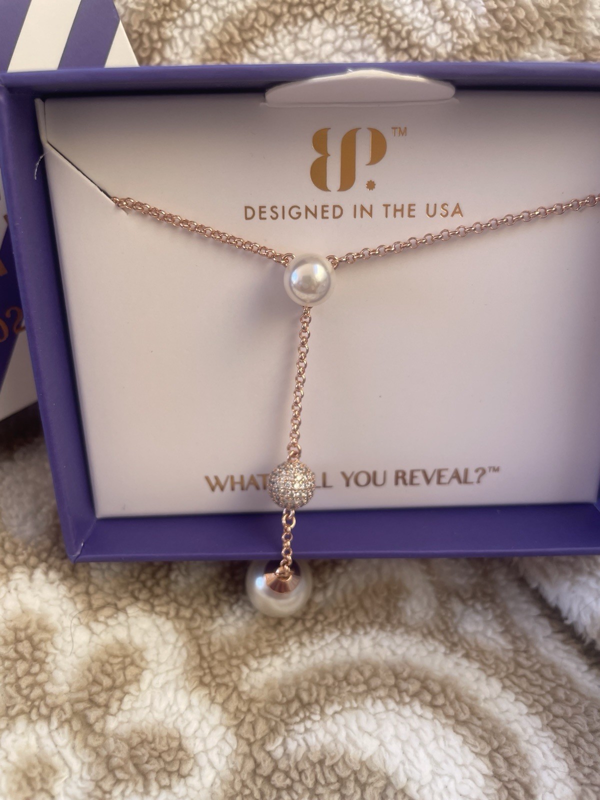 BP June 2026 Necklace She’s Elegant And Grace Ceramic Pearl On Rose gold