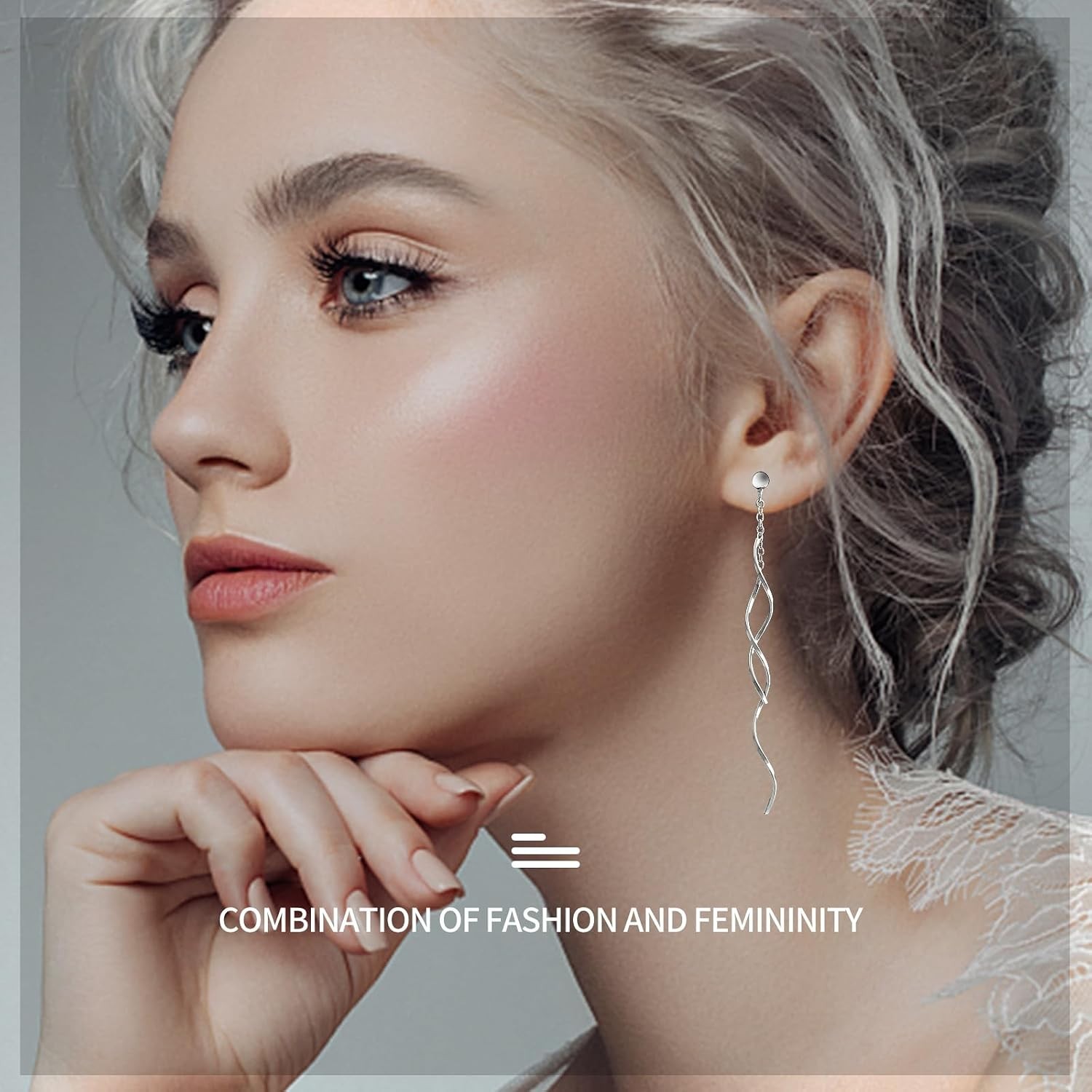 Versatile Threader Drop Earrings in Silver – Perfect Jewelry Gift for Women