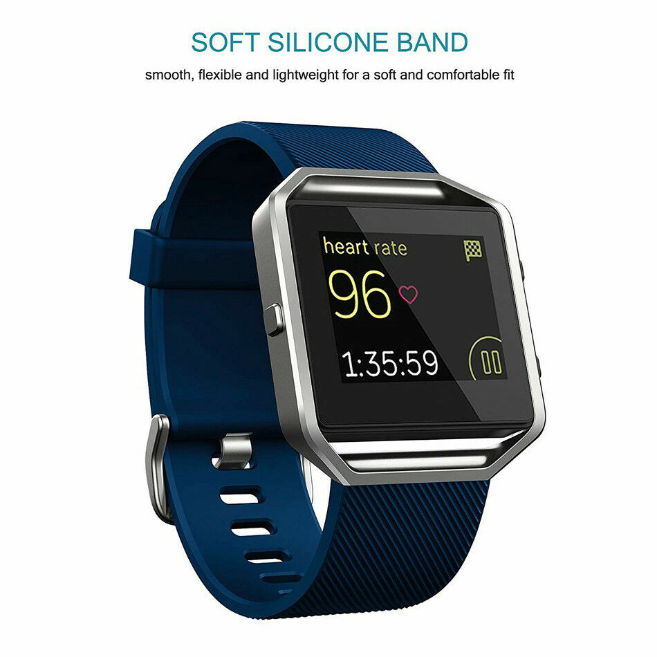 Replacement Silicone Rubber Band Strap Wristband Bracelet For Fitbit Blaze