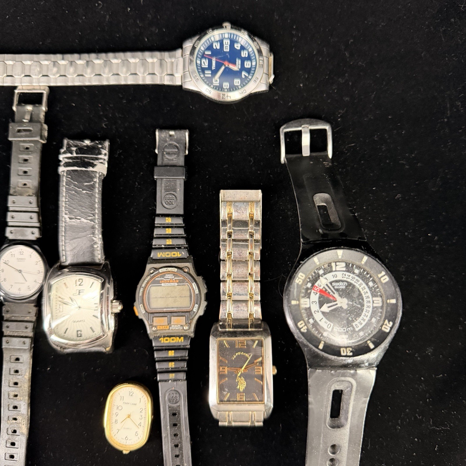 Vintage Watch Lot Timex Ironman Swatch Casio Battery Repair 592g