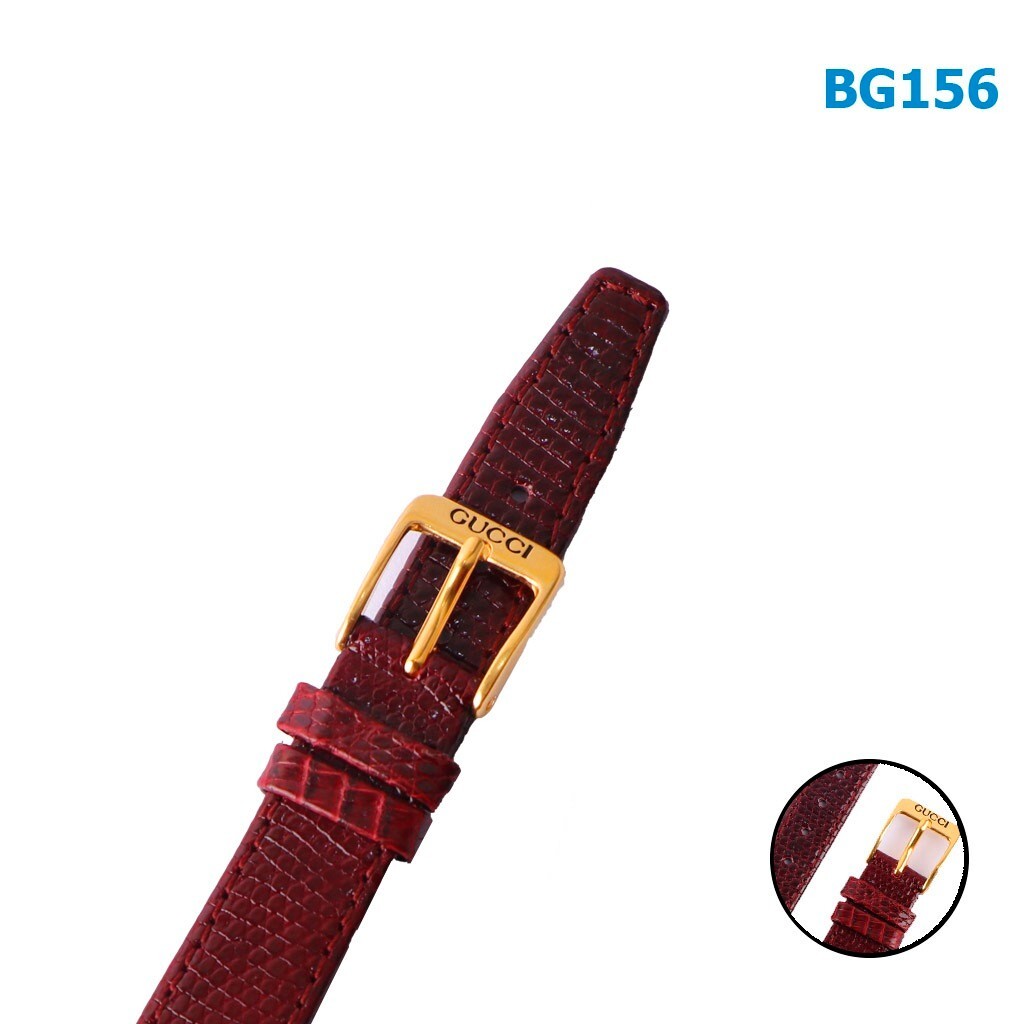 4200L Gucci Original Red Leather Band 15MM, With 12mm Original Gucci Buckle.